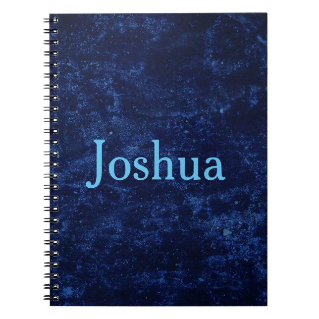 Stunning Blue Spiral Notebook (Front)