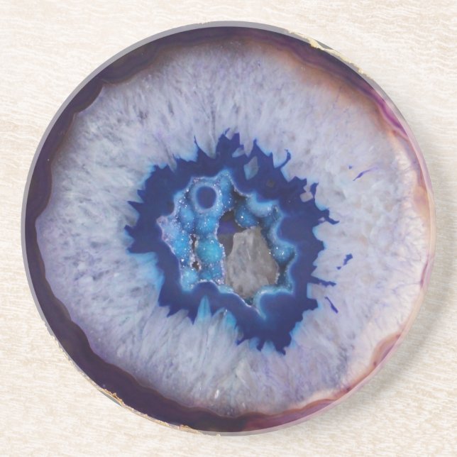 Stunning Blue & White Coaster (Front)