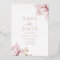 Stunning Blush Floral Wedding Save The Date