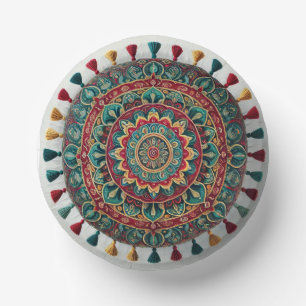 Stunning Boho Mandala Plates – Vibrant & Unique