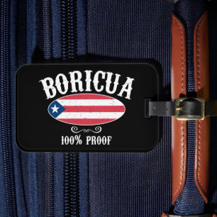 Stunning Boricua Puerto Rico 100% Luggage Tag
