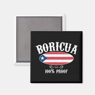 Stunning Boricua Puerto Rico 100% Magnet