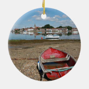 Stunning Bosham Harbour England Ceramic Tree Decoration