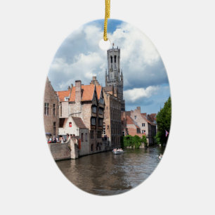 Stunning! Bruges - Belgium Ceramic Tree Decoration