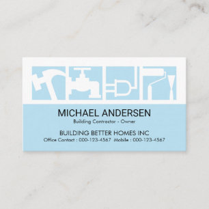 Stunning Builders Service Icon Logo Business Card