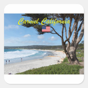 Stunning! CARMEL CALIFORNIA USA Square Sticker