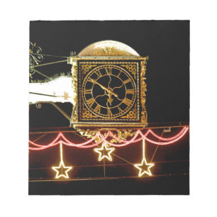 Stunning Clock at Xmas Notepad