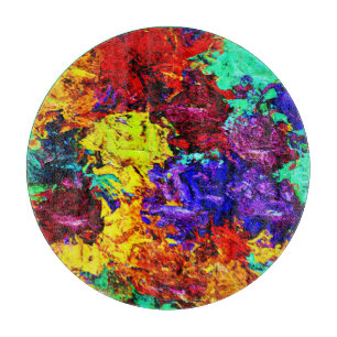 Stunning Colorful Abstract Pattern Cutting Board