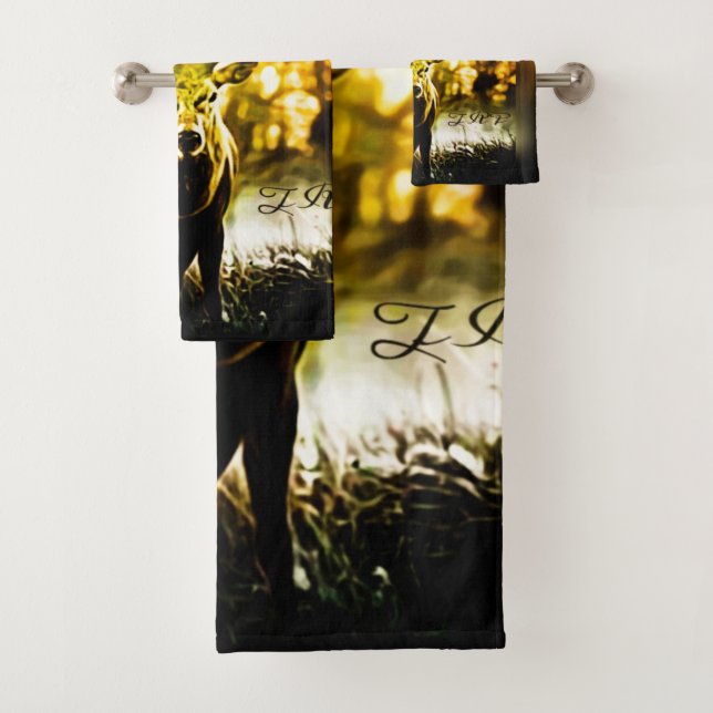 Stunning Deer 01 Bath Towel Set (Insitu)