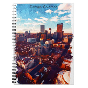 Stunning Denver Colorado City View Notebook