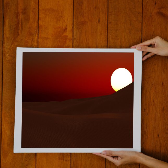 Stunning Desert Sunset Serene Golden Horizon Poster (Creator Uploaded)