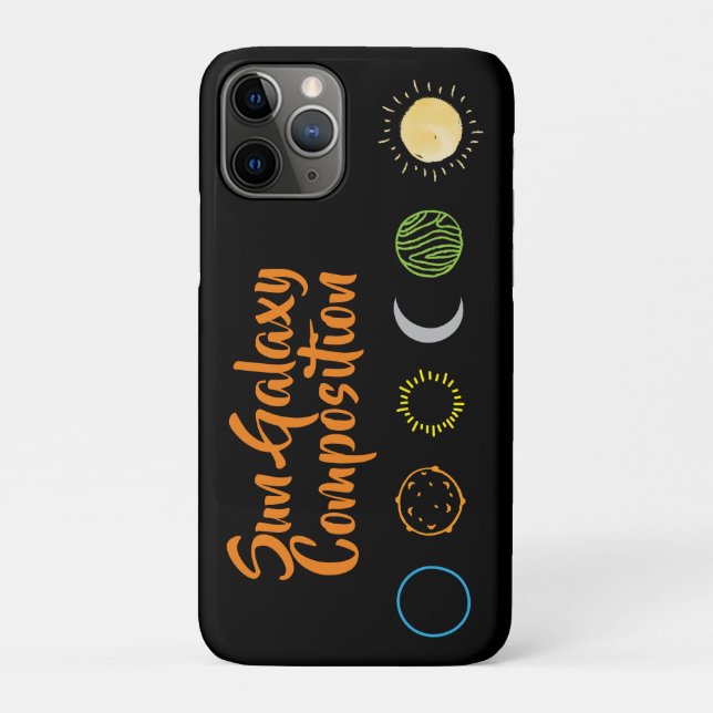 Stunning Design of Sun Galaxy Combination Case-Mate iPhone Case (Back)