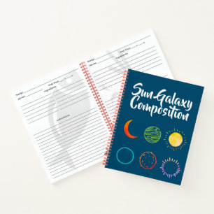 Stunning Design of Sun Galaxy Combination Notebook