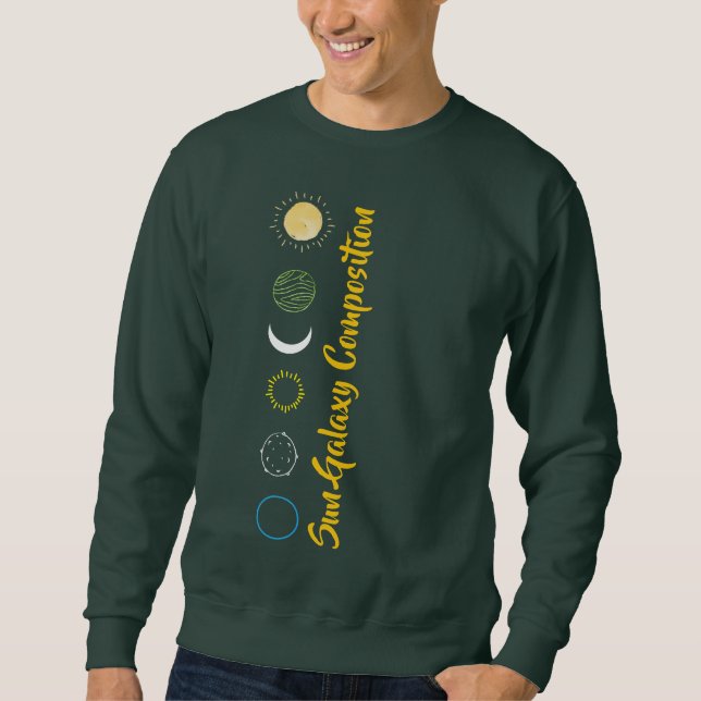 Stunning Design of Sun Galaxy Combination Sweatshirt (Front)