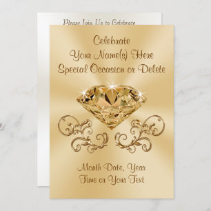 Stunning Diamond Invitations PERSONALIZED