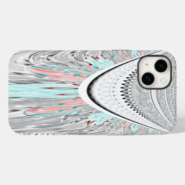 Stunning edgy soft cyan colours vector illustratio Case-Mate iPhone case (Back (Horizontal))