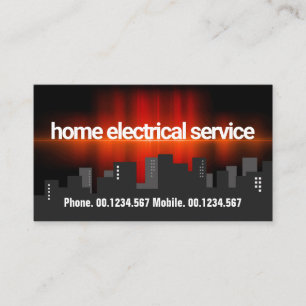 Stunning Electric Pulse Electrician Business Card