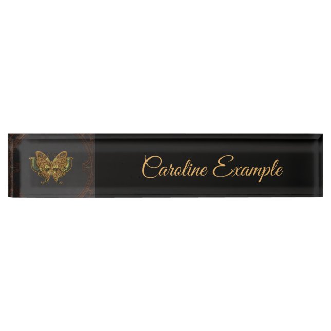 Stunning elegant butterfly. nameplate (Front)