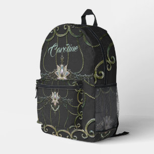 Stunning elegant lotus flower. printed backpack