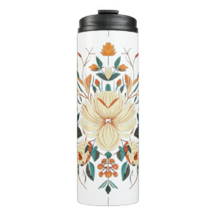 Stunning floral thermal tumbler
