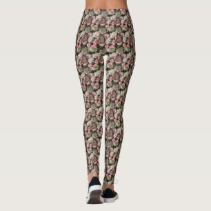 Stunning Flower Pattern Women's Workout Leggings