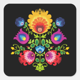 Stunning Folklore Square Sticker