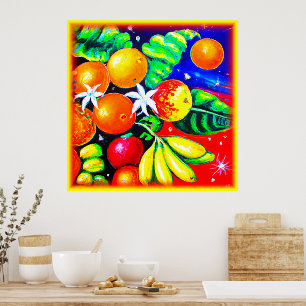 Stunning Fruits Starry Sky. Buy Now Poster