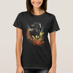 Stunning Galloping Horse In A Meadow Graphic T-Shirt