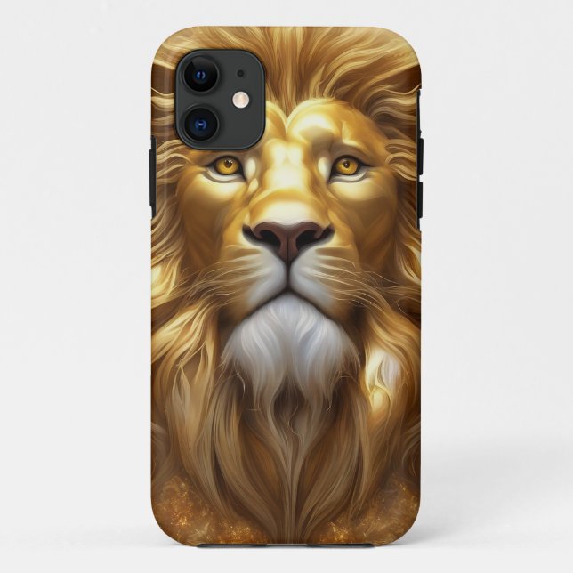 Stunning Gold Lion Head Case-Mate iPhone Case (Back)