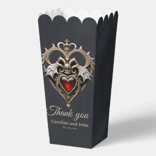 Stunning gothic heart  favour box