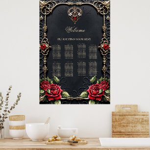 Stunning gothic heart poster