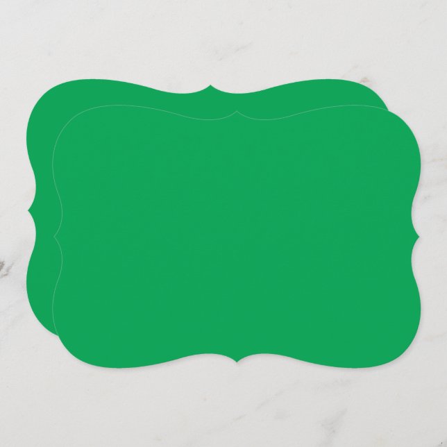 Stunning Green Background with White Border Design Card (Front/Back)