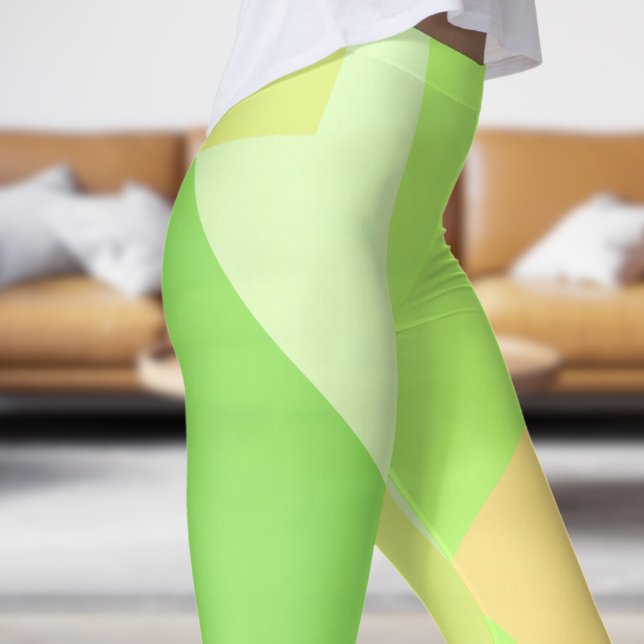 Stunning Green Fade Abstract Leggings (Stunning Green Fade Abstract Leggings)