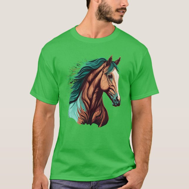 Stunning Horse Head Artwork friends T-Shirt (Front)