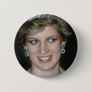 Stunning! HRH Princess Diana 6 Cm Round Badge