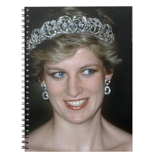 Stunning! HRH Princess Diana Spiral Notebook (Front)