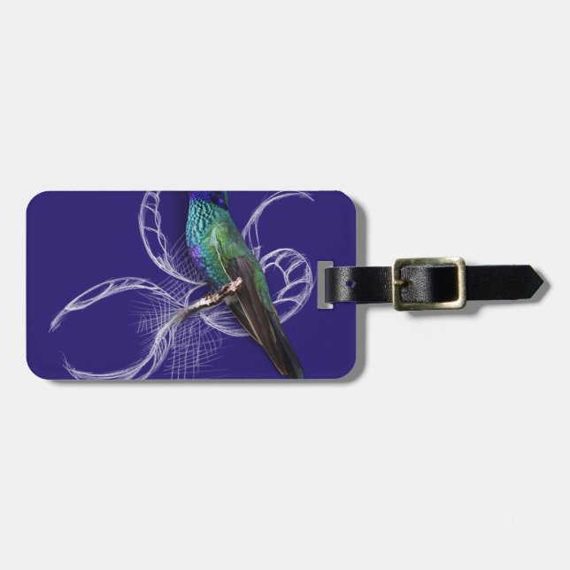 Stunning Hummingbird - personalise by adding name Luggage Tag (Front Horizontal)