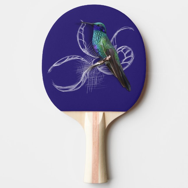 Stunning Hummingbird - personalise by adding name Ping Pong Paddle (Front)