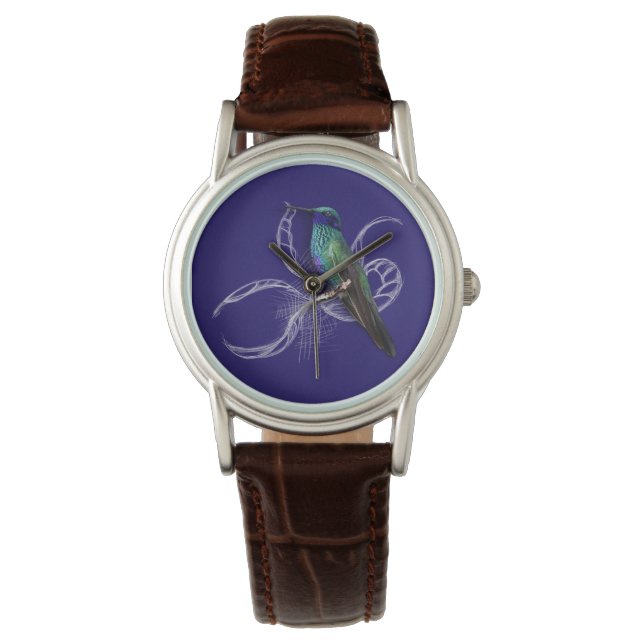 Stunning Hummingbird - personalise by adding name Watch (Front)