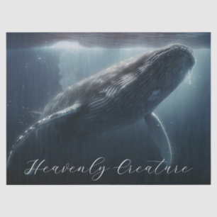 Stunning Humpback Whale Tissue Paper