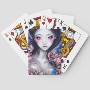 Stunning Japanese Girl Gothic Fantasy Playing Cards
