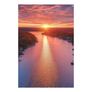 Stunning Lake of the Ozarks Sunset Photography Photo Print