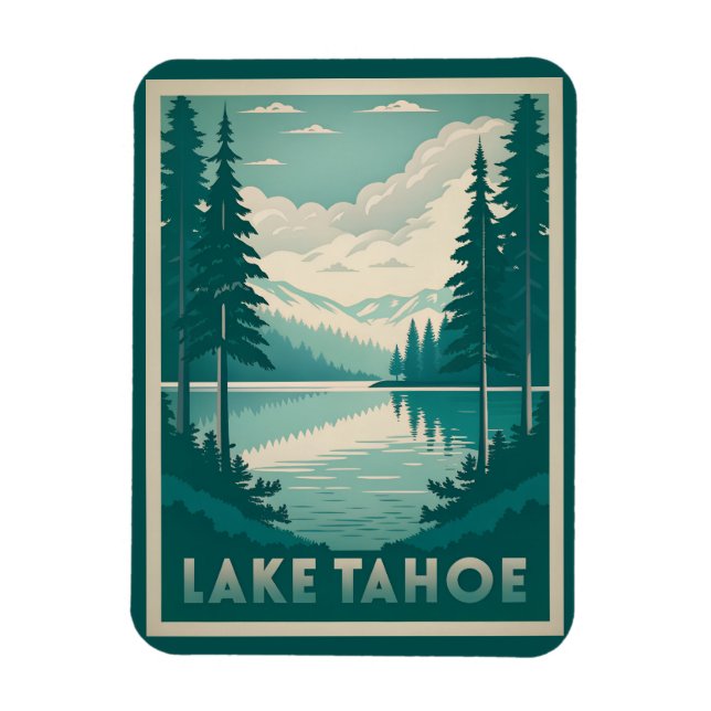 Stunning Lake Tahoe Magnet (Vertical)