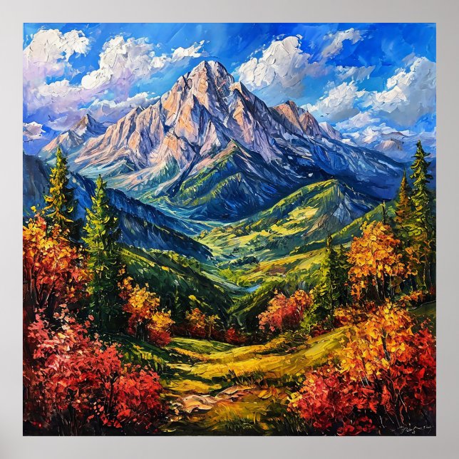 Stunning landscape scene poster (Front)