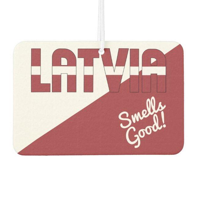 Stunning Latvia Flag Air Freshener (Front)