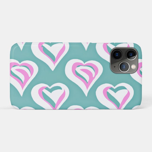 Stunning Love Heart Pattern Case-Mate iPhone Case (Back (Horizontal))