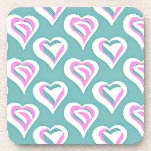 Stunning Love Heart Pattern Coaster