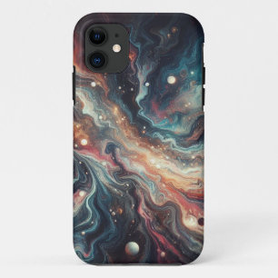 Stunning marble texture in cosmic colors Case-Mate iPhone case