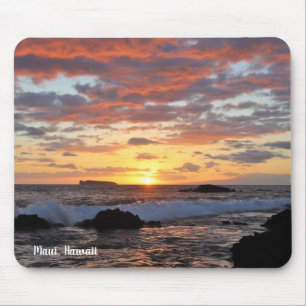 Stunning Maui Beach Sunset Mouse Pad