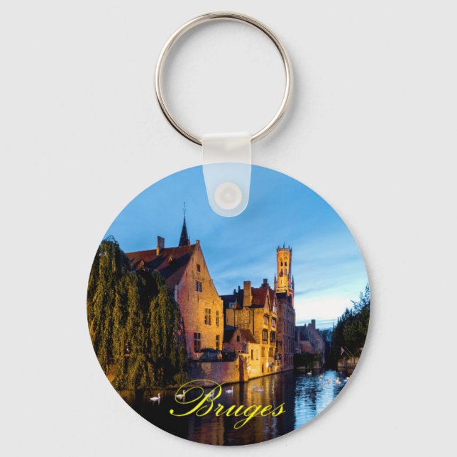 Stunning! Mediaeval Bruges - Pro Photo Key Ring (Front)